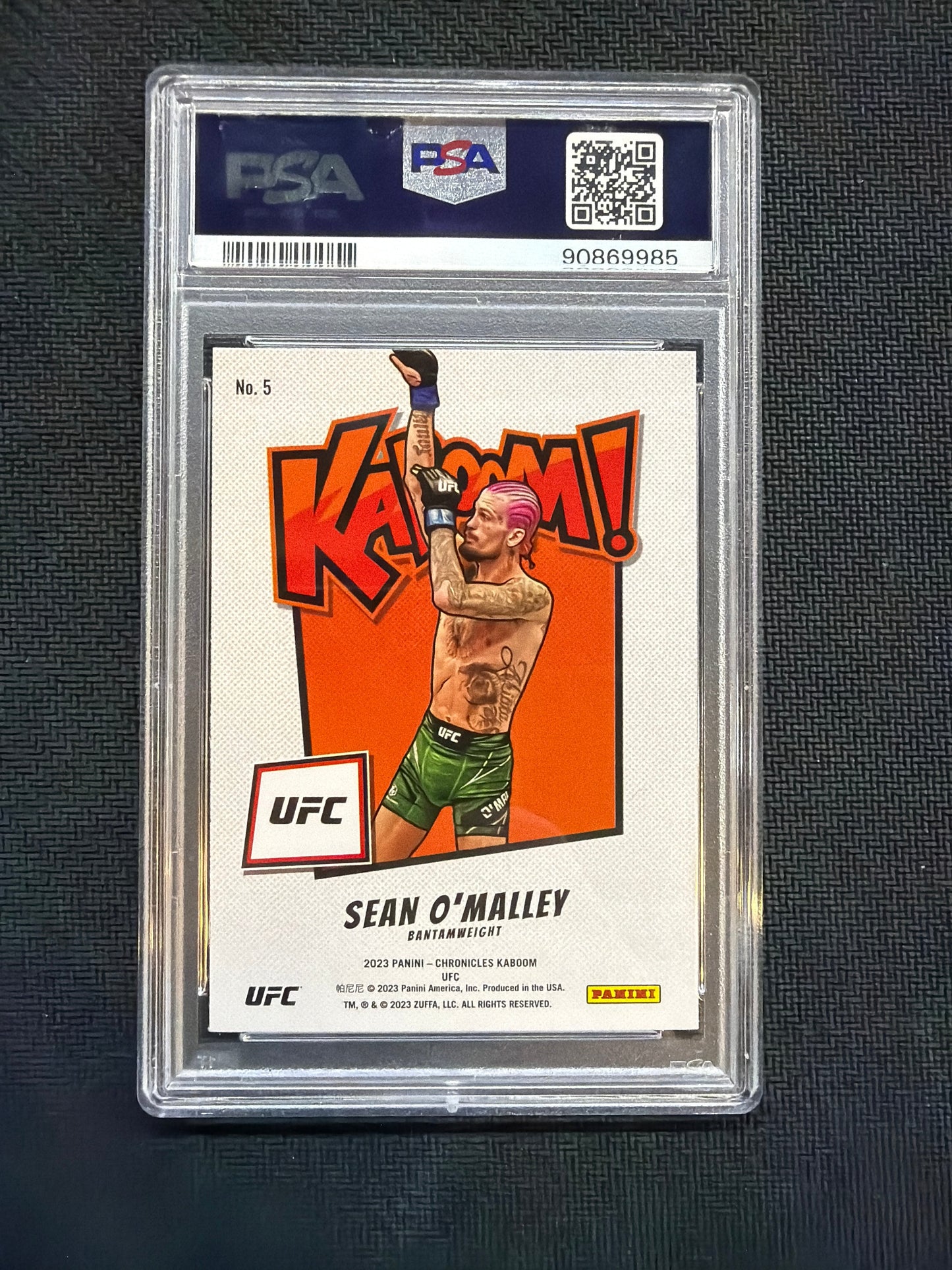 2023 Chronicles UFC Sean O'Malley Kaboom! PSA 9