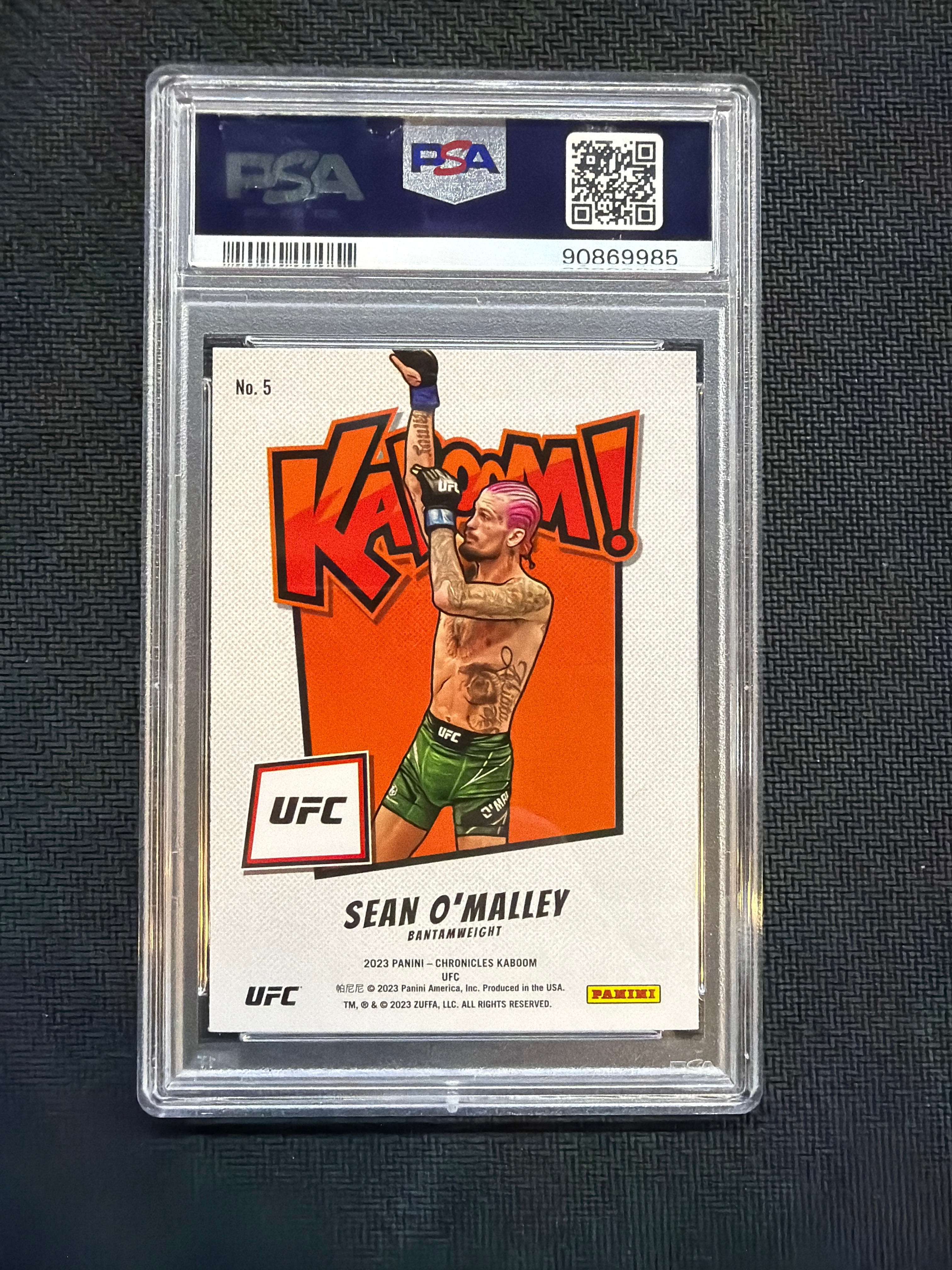 2023 Chronicles UFC Sean O'Malley Kaboom! PSA 9