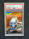 2025 Topps Chrome Kimi Antonelli Helmet Collection Orange Refractor /25 PSA 9