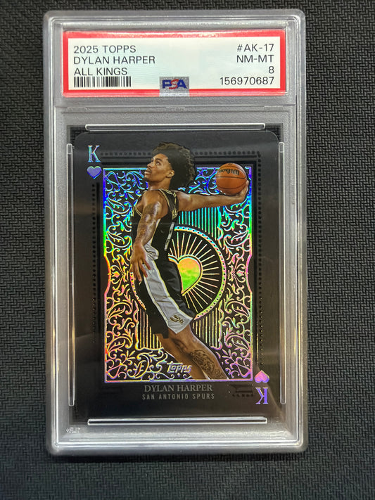 2025/26 Topps Dylan Harper Rookie All Kings PSA 8 Spurs 687