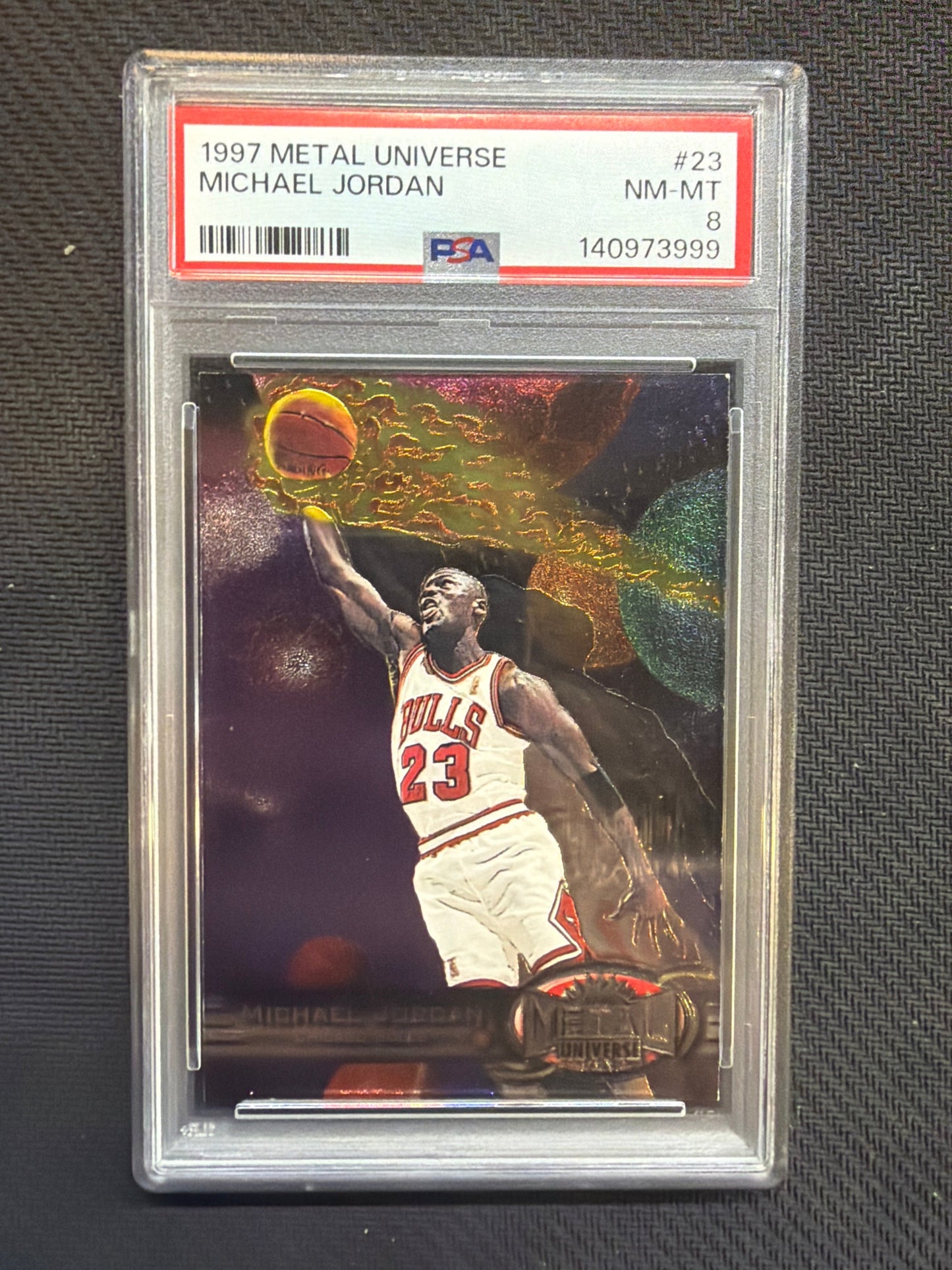 1997 Metal Universe Michael Jordan #23 PSA 8 999