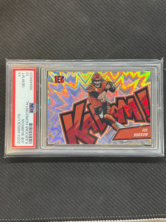 2023 Absolute Joe Burrow Kaboom! Horizontal PSA 10 Bengals 629