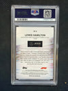 2024 Topps Chrome Logofractor Lewis Hamilton Helmet Gold /50 PSA 10 Mercedes