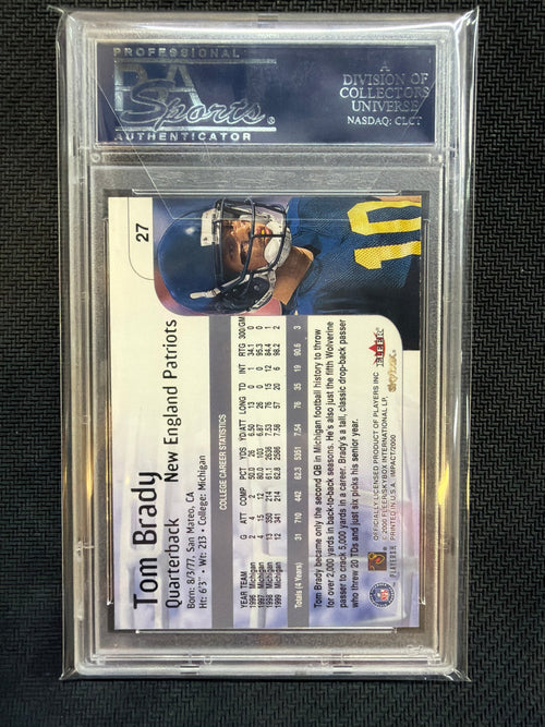 2000 Skybox Impact Tom Brady #27 Rookie PSA 10 Patriots