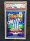 2014 Panini Prizm World Cup Lionel Messi Stars Blue /199 PSA 8 Argentina