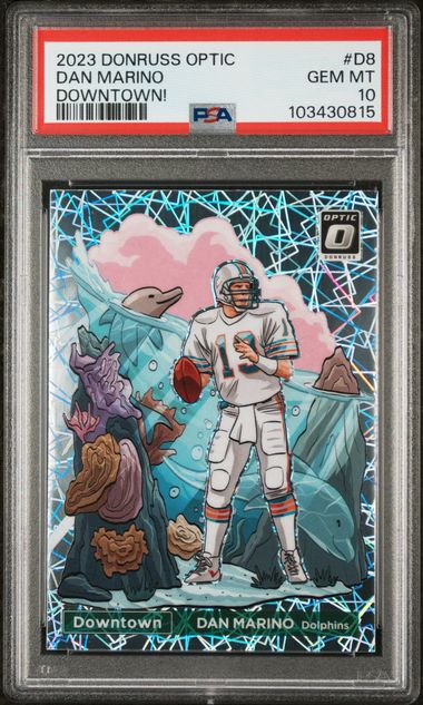 Dan Marino 2023 Donruss Optic Downtown #D8 PSA 10