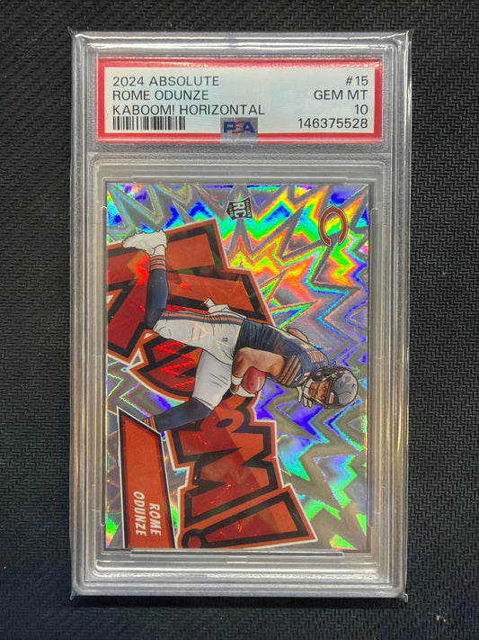 2024 Absolute Rome Odunze Kaboom! Horizontal #15 PSA 10