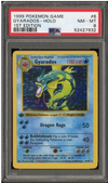 1999 Pokemon Gyarados Holo 6 1st Edition PSA 8