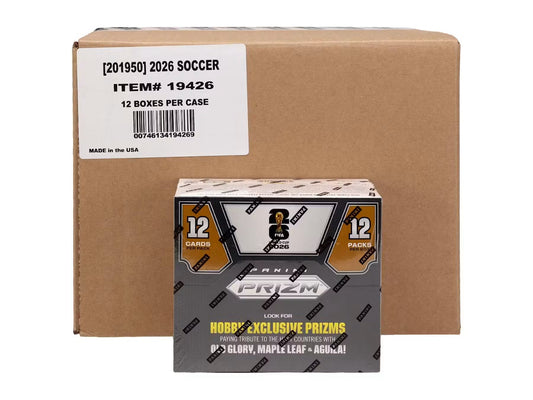 2026 Panini Prizm FIFA World Cup Soccer Hobby 12-Box Case