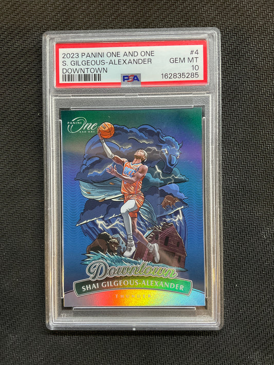 2023 Panini One And One Shai Gilgeous-Alexander Downtown! #4 PSA 10