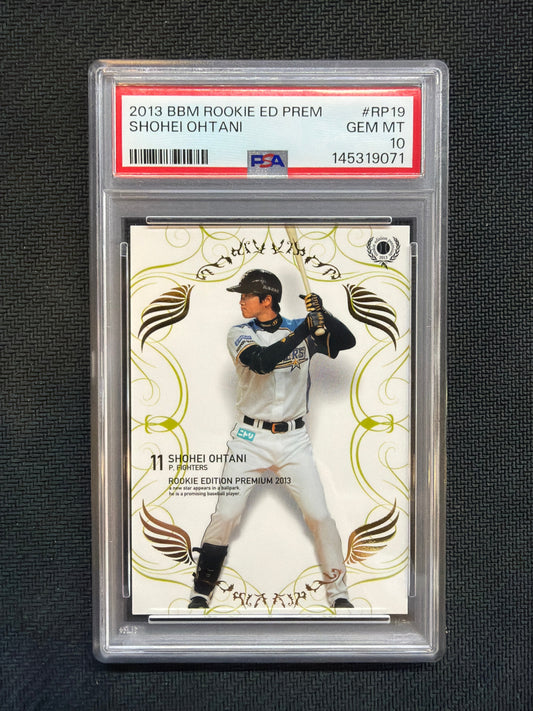 2013 BBM Rookie ED Premier Shohei Ohtani Rookie PSA 10 071