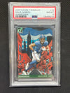 2024 Panini Clearly Donruss Malik Nabers Downtown PSA 8 Giants