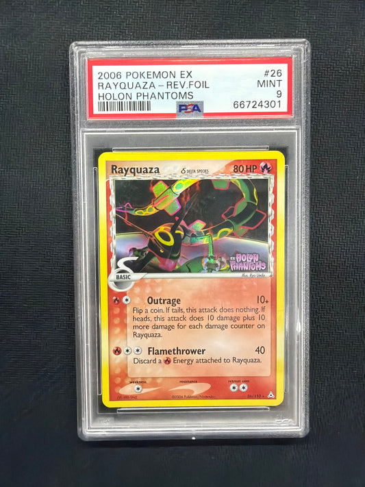 2006 Rayquaza Rev. Foil 26 PSA 9