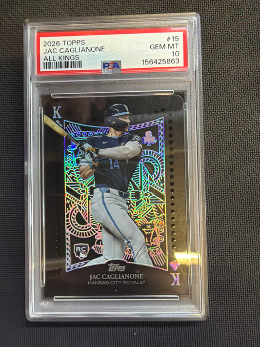 2026 Topps Jac Caglianone All Kings PSA 10 Royals