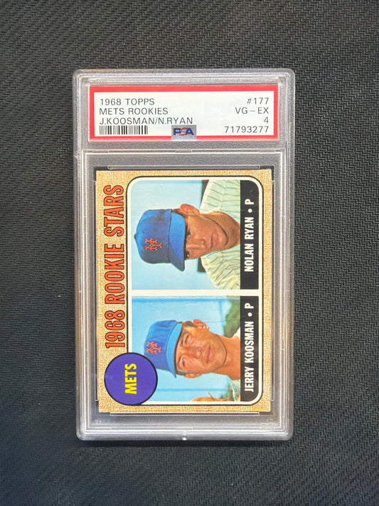 2969 Topps Mets Rookies Nolan Ryan Jerry Kioosman #177 PSA 4