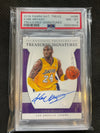 2018 Panini Nation al Treasures Kobe Bryant Treasured Signatures /25 PSA 8 Lakers