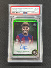 2024-25 Topps Dynasty UCC Lamine Yamal Rookie Auto /99 Green Foil