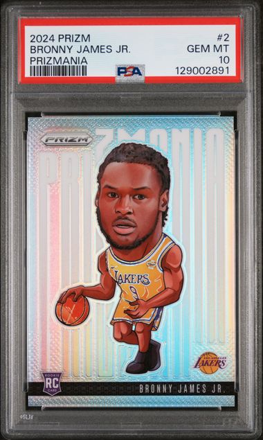 Bronny James Jr. 2024 Prizm Prizmania SSP RC PSA 10