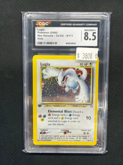2000 Lugia 1st Ed 9 CGC 8.5