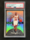 1997 Metal Universe Michael Jordan Planet Metal #1 PSA 8 Bulls 124