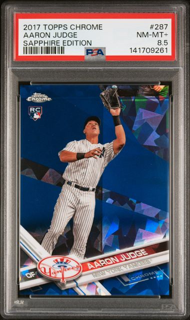 Aaron Judge 2017 Topps Chrome Sapphire Edition RC PSA 8.5
