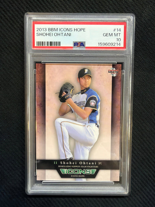 2013 BBM Icons Hope Shohei Ohtani PSA 10