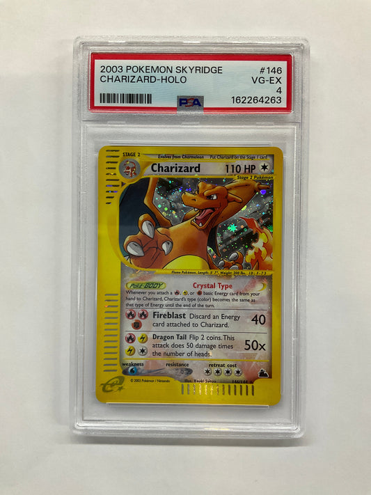 2003 Pokemon Skyridge Charizard Holo 146 PSA 4