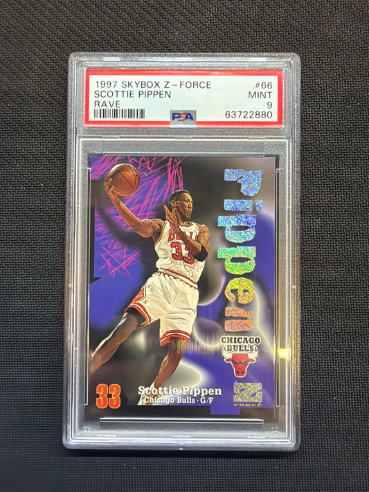 1997 Skybox Z-Force Scottie Pippen Rave /399 PSA 9 Bulls