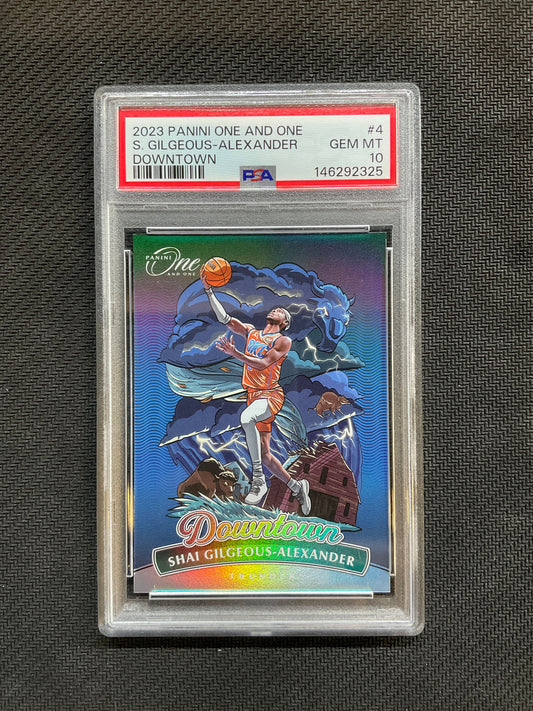 2023 Panini One And One Shai Gilgeous Alexander Downtown PSA 10 Thunder
