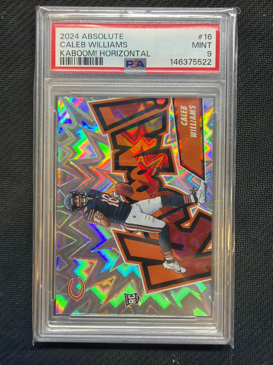 2024 Absolute Caleb Williams Kaboom! Horizontal #16 PSA 9 522
