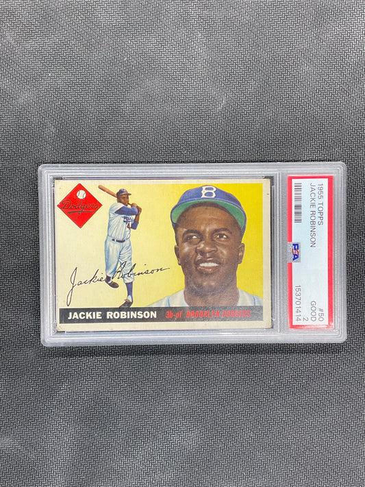 1955 Topps Jackie Robinson #50 PSA 2 Dodgers