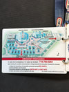 2013 US Open Novak Djokovic Player Credential Signed