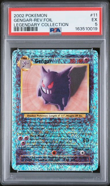 Gengar 2002 Pokemon Legendary Collection reverse foil #11/110 PSA 5