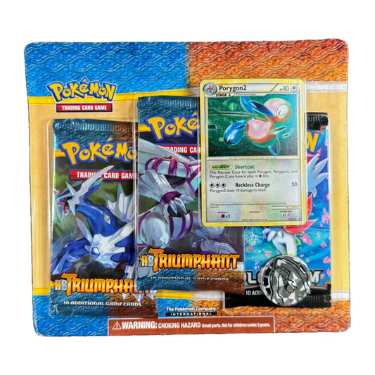 Pokemon Heart Gold Soul SIlver Triumphant 3-Pack Blister