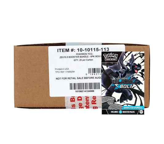 Pokemon Scarlet & Violet Black Bolt Booster Bundle 25-Box Case