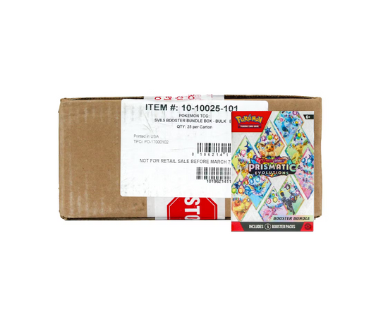 Pokemon Scarlet & Violet Prismatic Evolutions Booster 25-Bundle Case