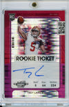 2021 Panini Contenders Optic Trey Lance RC Ticket Auto FOTL /21 49ers