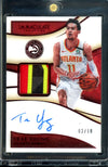 2019/20 Panini Immaculate Trae Young Patch Auto Ruby /10 Hawks