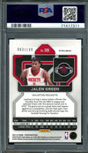 2021/22 Panini Prizm Jalen Green Rookie Blue Prizm /199 PSA 10 Rockets