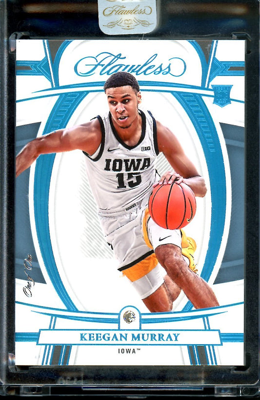 2022/23 Panini Flawless Collegiate Keegan Murray Rookie Diamond 1/1 Kings