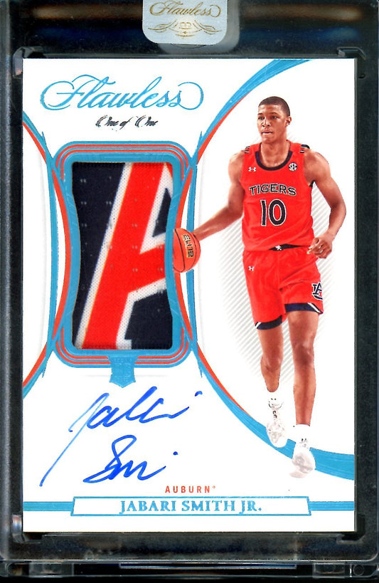2022/23 Panini Flawless Collegiate Jabari Smith Jr. Rookie RPA 1/1 Aubrun Rockets