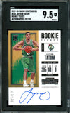2017/18 Panini Contenders Jayson Tatum Rookie Ticket Auto /125 SGC 9.5 Celtics