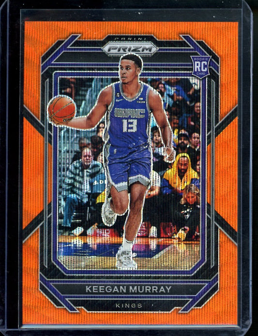 2022/23 Panini Prizm Keegan Murray Rookie Orange Wave /60 Kings
