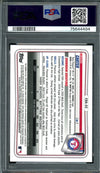 2020 Bowman Draft Evan Carter 1st Bowman Auto Blue Shimmer /150 PSA 9 Rangers