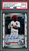 2020 Bowman Draft Jordan Walker 1st Bowman Auto PSA 10 Cardinals