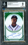 2018 Topps Transcendent Ronald Acuna Jr. Rookie Auto /15 BGS 9 Braves
