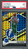 2020/21 Panini Mosaic Luka Doncic Black Gold Choice /8 PSA 9 Mavericks