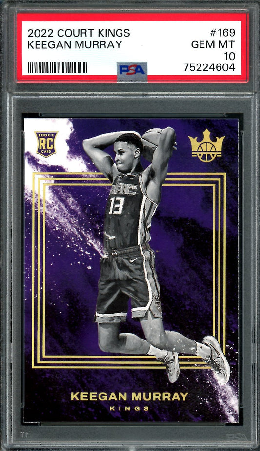 2022/23 Panini Court Kings Keegan Murray Rookie Level 4 #169 PSA 10 Kings