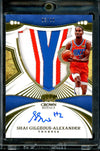 2022/23 Panini Crown Royale Shai Gilgeous-Alexander Silhouettes Patch Auto /10 Thunder