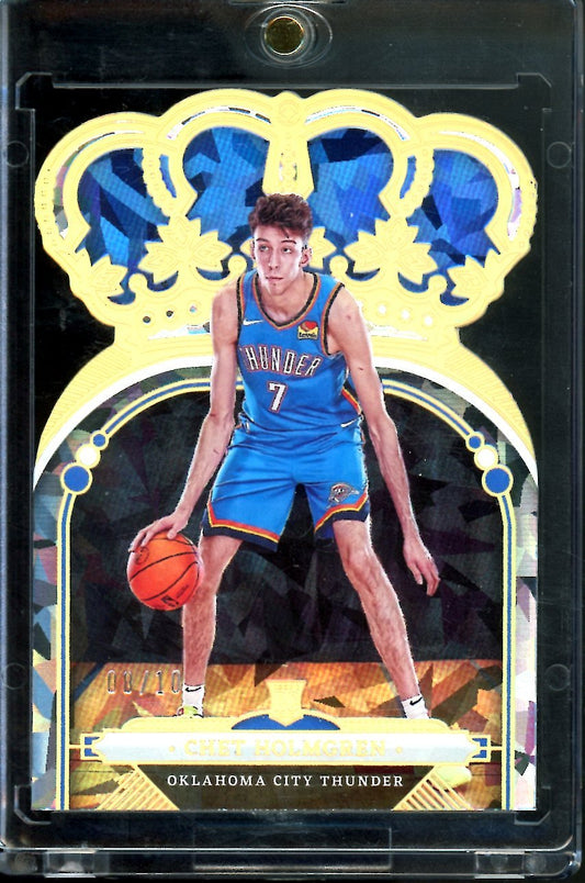 2022/23 Panini Crown Royale Chet Holmgren Rookie Gold /10 Thunder